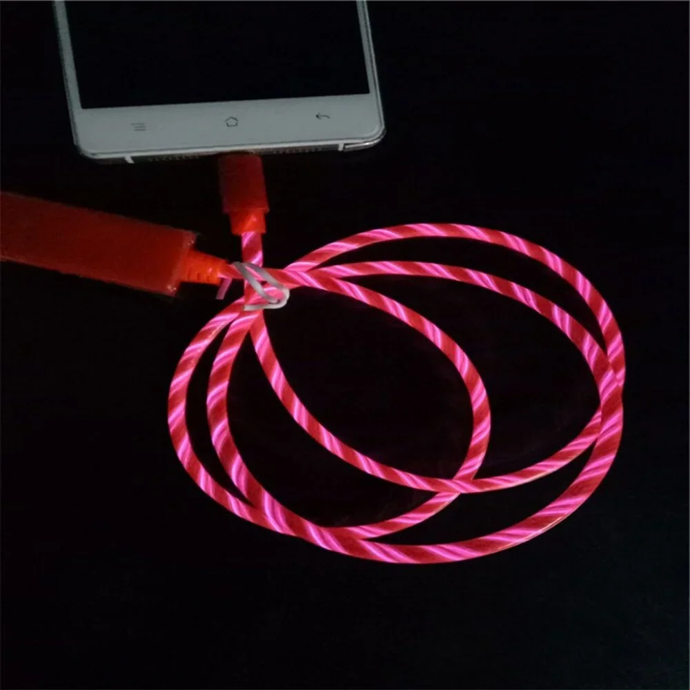 iPhone Data Sync Flowing LED Light Bands Charger Cable